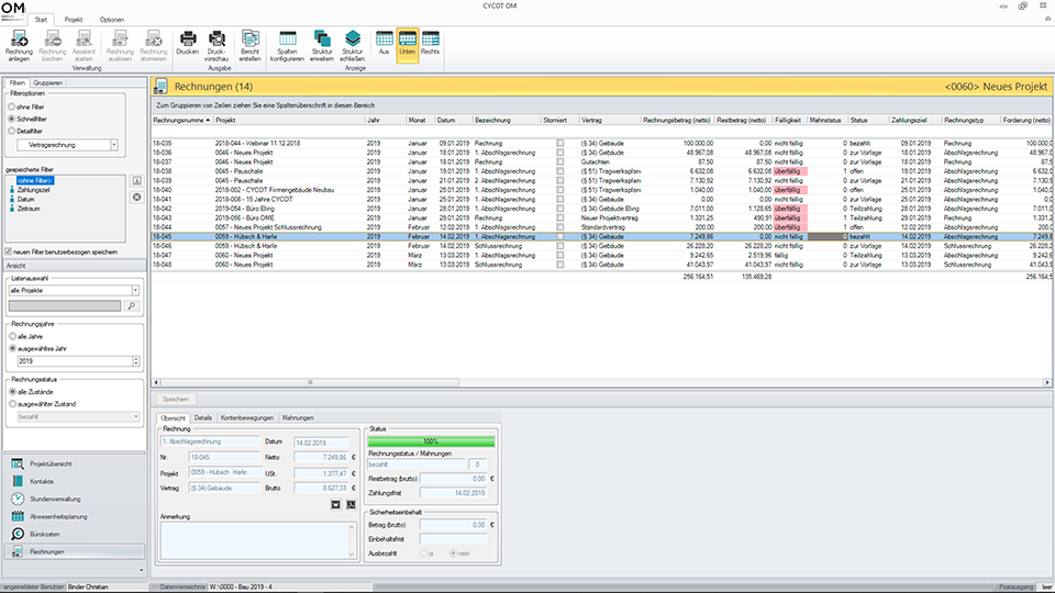 CYCOT OM Rechnungsmodul